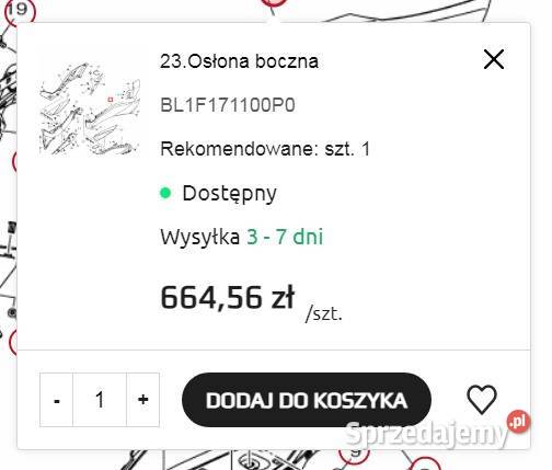 Oslona boczna lewa prawa Yamaha Xmax 18 Lubartów