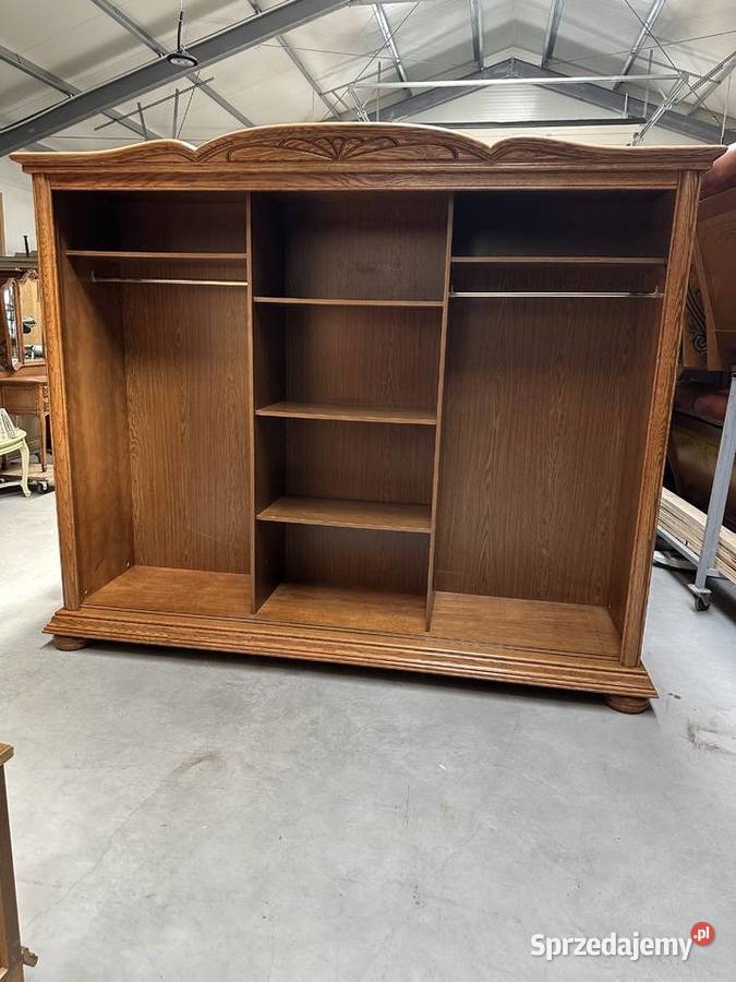 Ładna dębowa sypialnia Łóżko szafki komoda szafa Sławoszewek