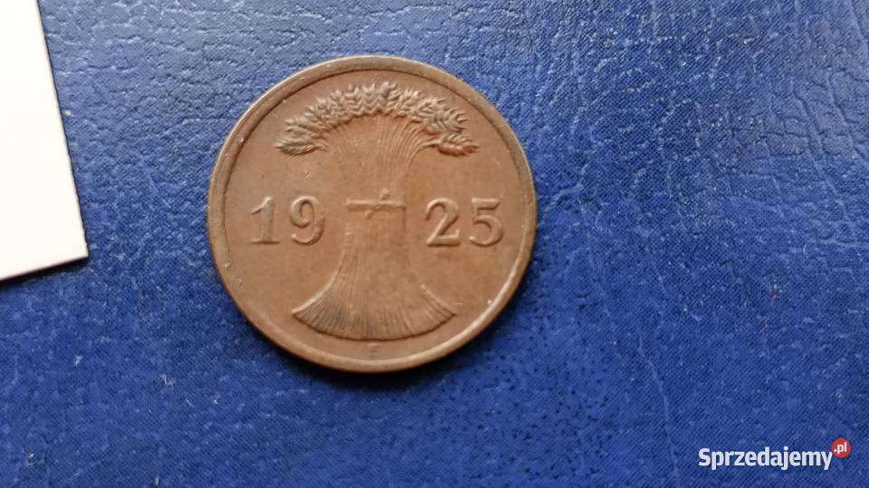Stare monety 2 pfennig 1925 E Niemcy Lesko