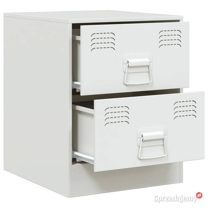 Szafki nocne 2 białe 345x39x44 stal WM841630 Warszawa