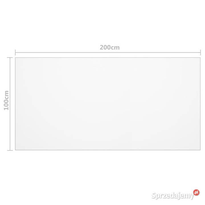 Mata ochronna na stół przezroczysta 200x100 2 mm Warszawa
