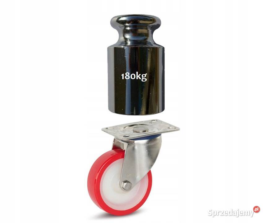 Koło obrotowe skrętne 100mm kółko 180 poliuretan Kółka
