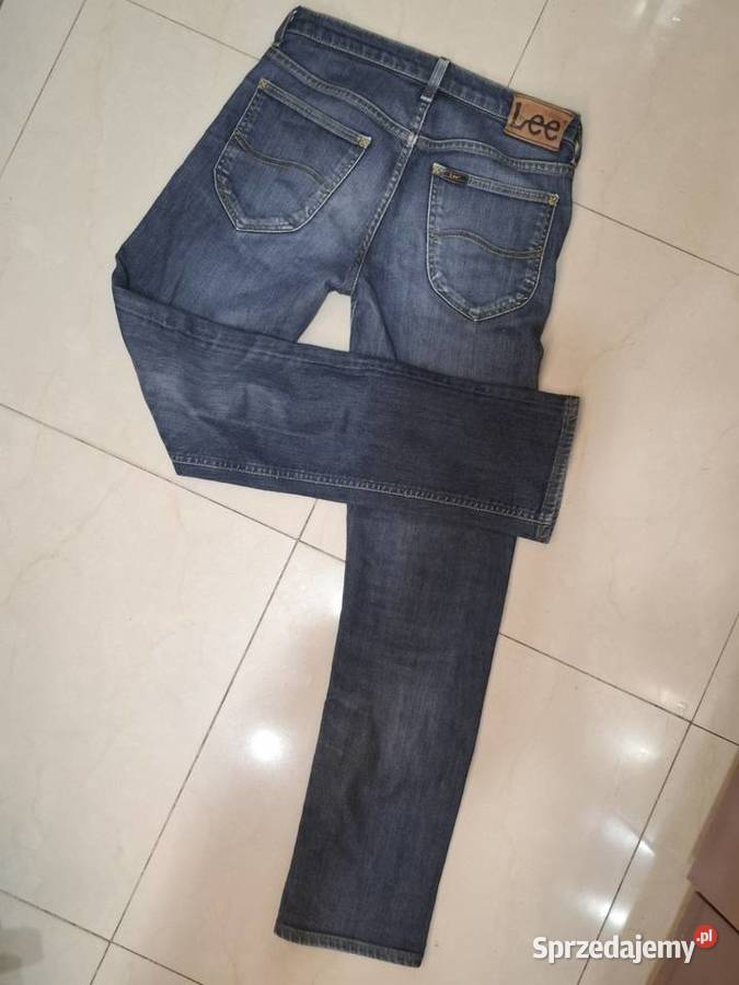 Lee S czarne jeansy W28 L32 regular straight