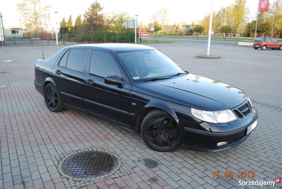 Saab 95 czarny SAABolot V6 xenon skóra prawnika 177KM 9-5 mazowieckie