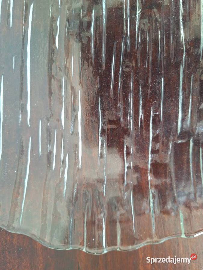 Talerz patera szkło 31 przezroczysty Gdańsk