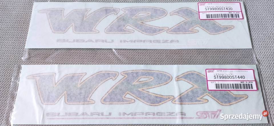 Subaru Impreza GC8 STI naklejka na bagażnik