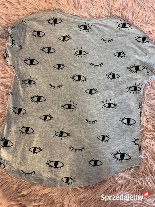 Tshirt koszulka z wiązaniami rękawach oczy HIT Jasło