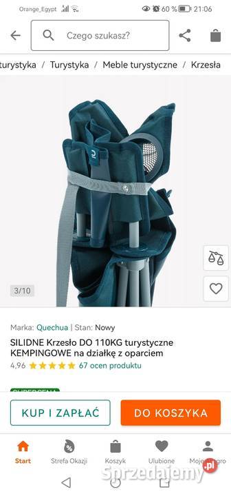 Kreslo turystyczne firmy Quechua110 Krzesełka i leżaki