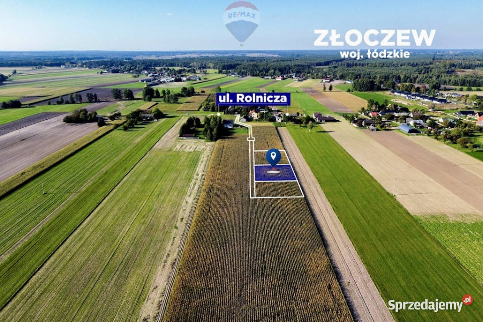 Działka z warunkami zabudowy 907 m Grunty i działki Złoczew