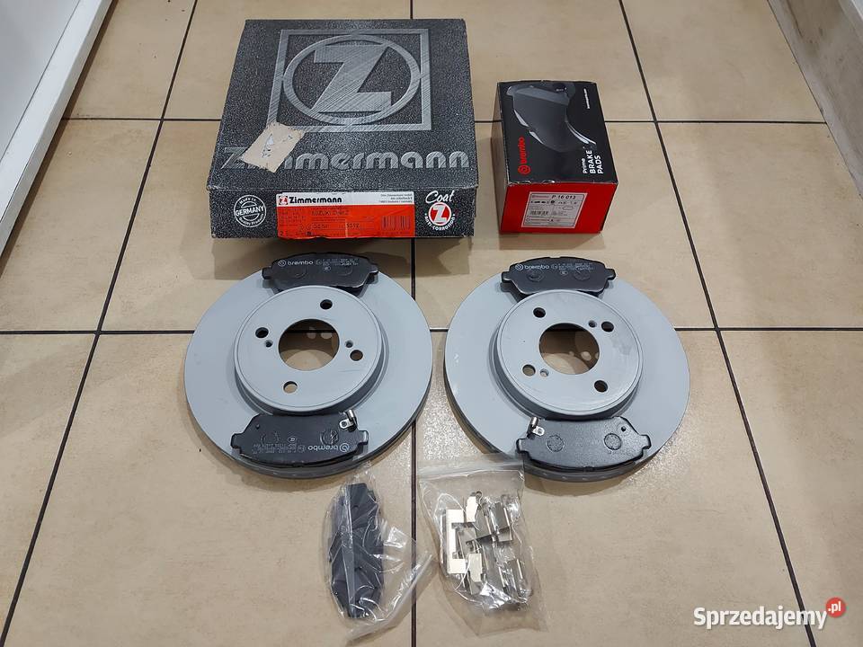 Nowe Tarcze 252mm klocki ZESTAW Przód Brembo osobowe Tychy