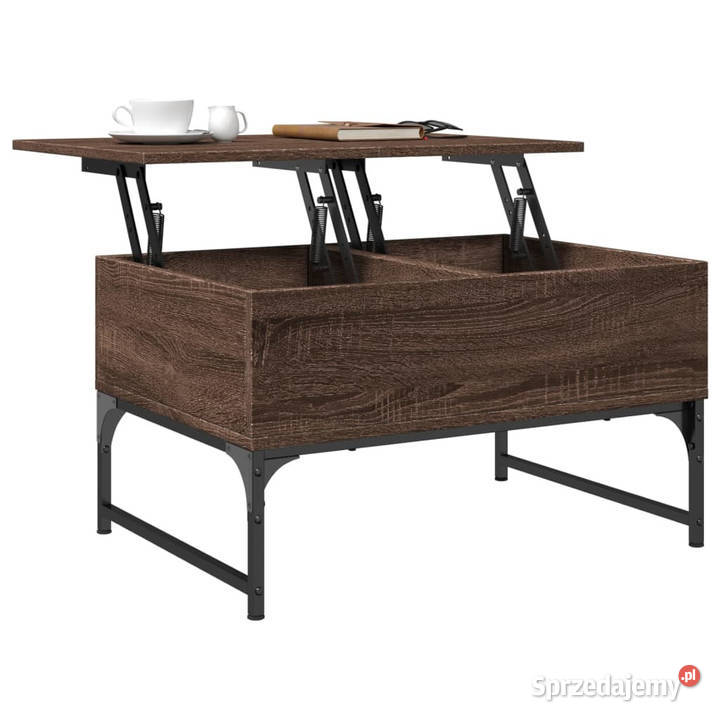 Stolik kawowy brązowy dąb 70x50x40 WM845375 mazowieckie sprzedam