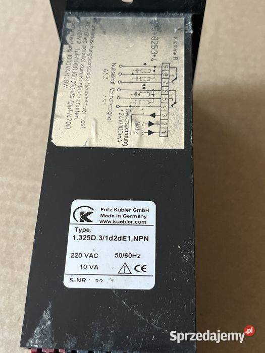 Licznik impulsów Kbler 1325D31d2dE1 NPN 220V AC Tuliszków