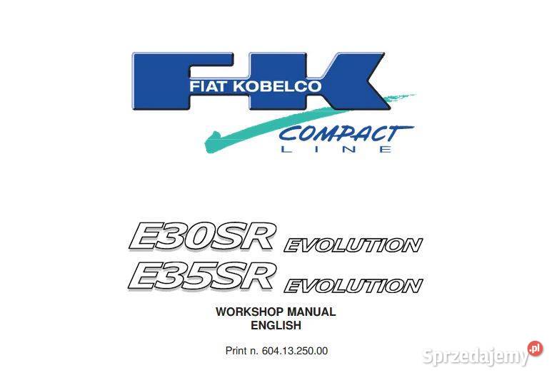 Fiat Kobelco E30SR E35SR instrukcja naprawy Kielce