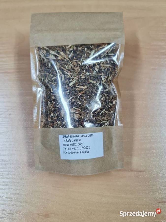 Brzoza kora cięta 50g z gałązek sprzedam