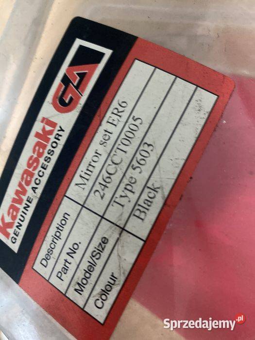 Kawasaki ER6 ER6N Oryginalne Nowe Lusterka Pozostałe Poznań