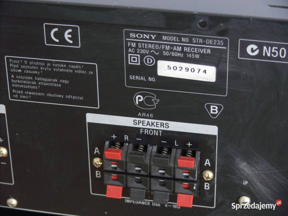 Amplituner Sony STRDE235 RDS mocny i sprawny Jasło