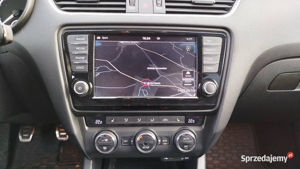 Skoda Octavia vRS Pełen Serwis Bogate światła przeciwmgielne Bytów