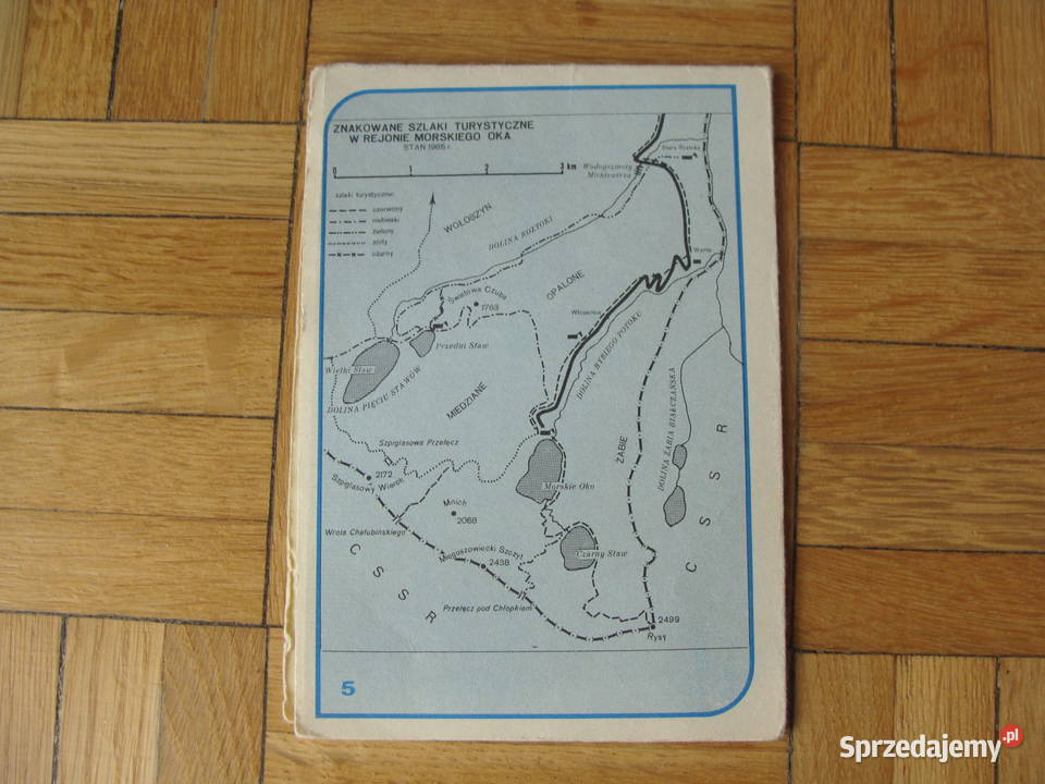 Mapa Morskie Oko 1986 wielkopolskie