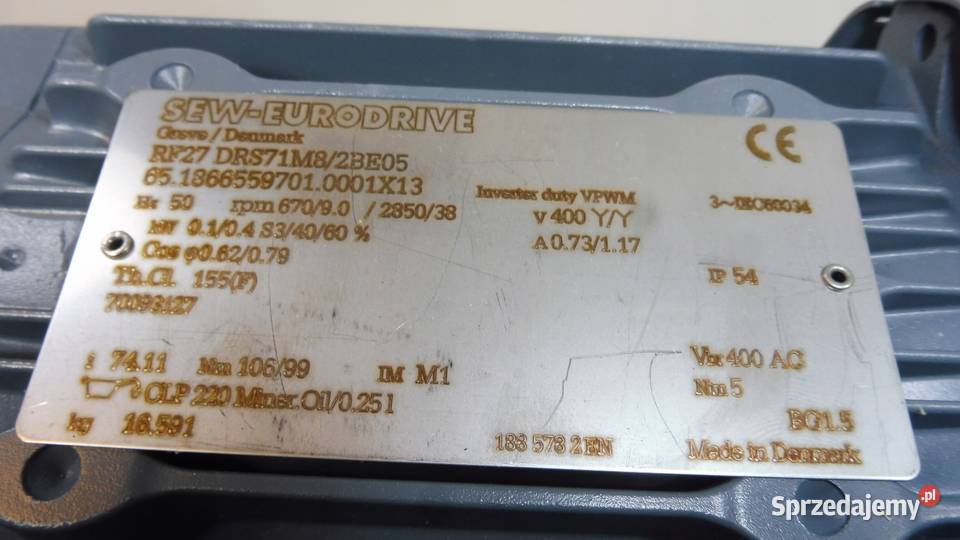 MOTOREDUKTOR SEW RF27DRS71 KW 0104 670RPM Wąchock