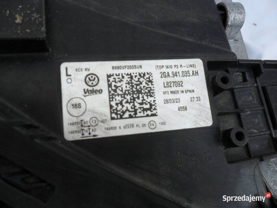 REFLEKTOR PRZÓD STRONA LEWA VOLKSWAGEN TROC wielkopolskie Nowy Tomyśl sprzedam