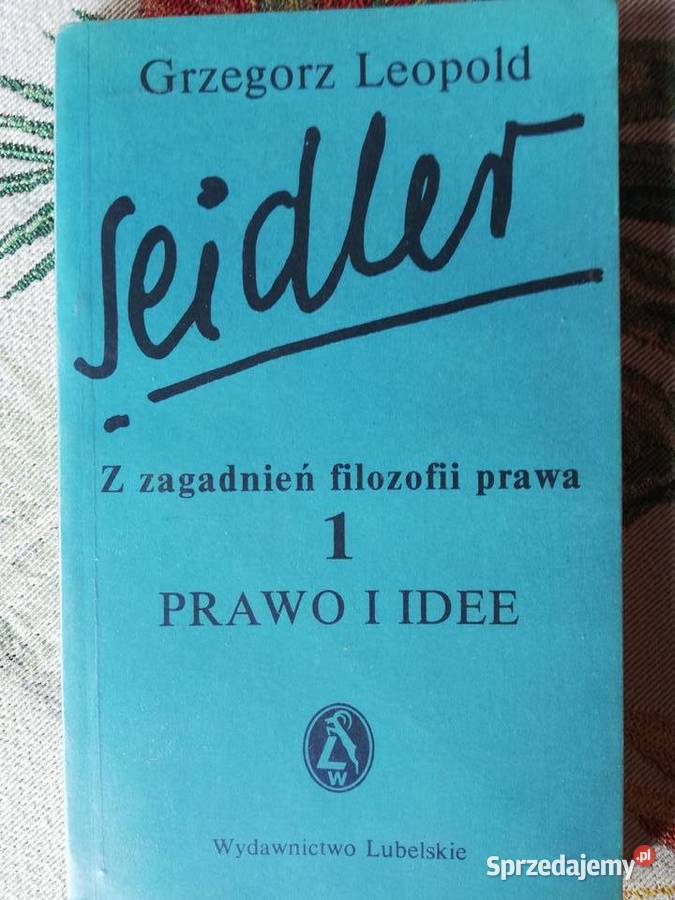 Z zagadnień filozofii prawa 1 2 Grzegorz Leopold małopolskie Kraków