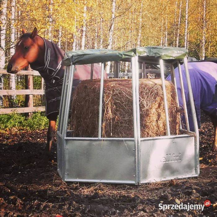 Paśnik bydła sześciokątny z zadaszeniem 12 nieuszkodzony Nowy Sącz