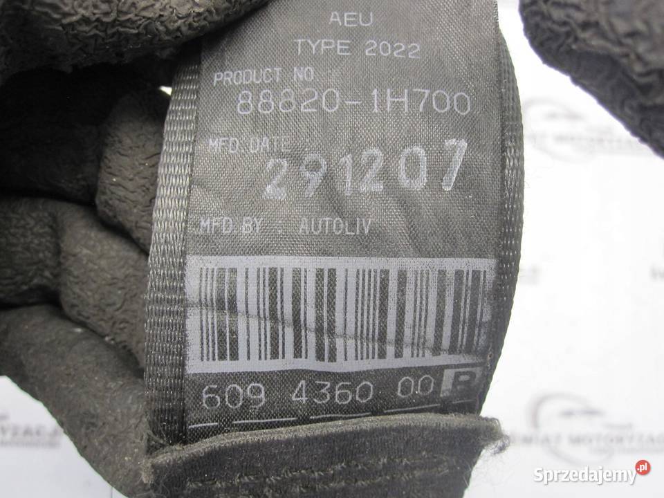 KIA PRO CEED I 09r pas bezpieczeństwa prawy