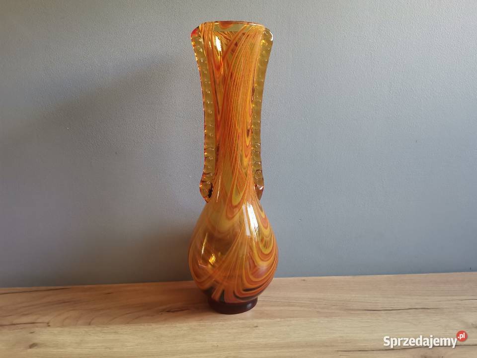 Stary duży wazon huta Laura Tarnów projekt Katowice