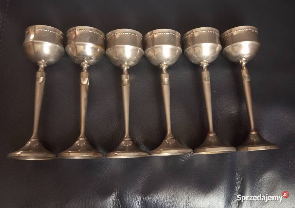 Kieliszki platerowane kpl 6 sztuk Nakło nad Notecią