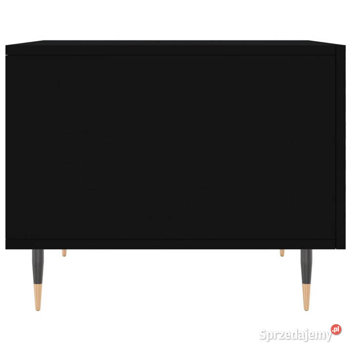 Stolik kawowy czarny 50x50x40 materiał Warszawa