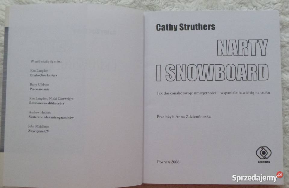 Narty i snowboard Cathy Struthers Warszawa