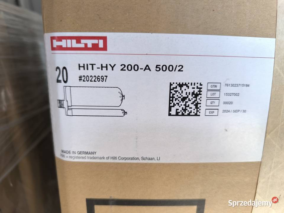 HILTI Kotwa chemiczna żywica iniekcyjna HITHY Budowa Tarnobrzeg