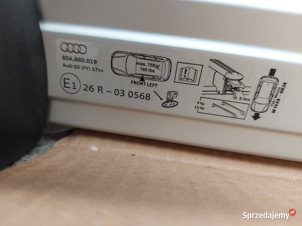 AUDI Q 5 2017 bagażnik dachowy oryginalny belki