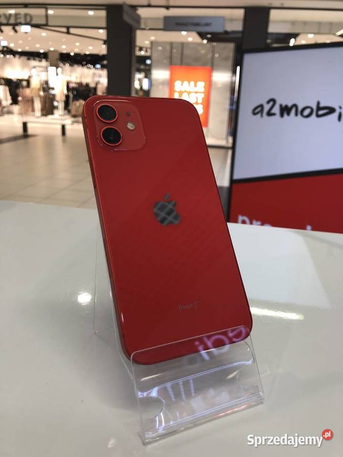 Iphone 12 64GB Czerwony stan nowy 4 Sieradz sprzedam