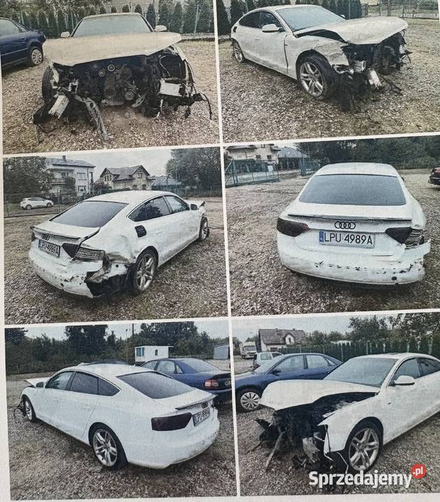Audi A5 sportback uszkodzona lubelskie Góra Puławska