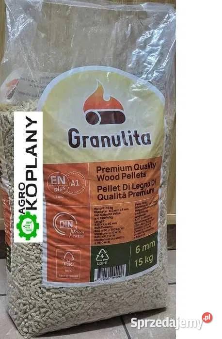 Pellet drzewny granulita jasny A1 EN podlaskie Juchnowiec Górny