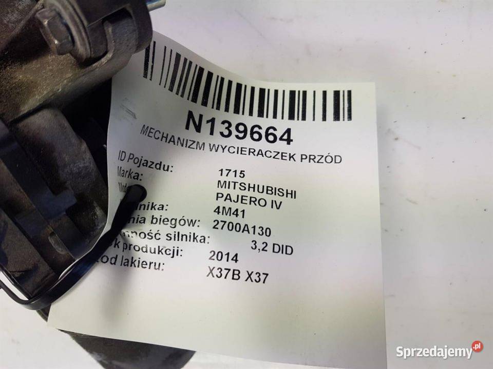 MECHANIZM WYCIERACZEK PRZÓD PAJERO IV 8250A416 Lipno