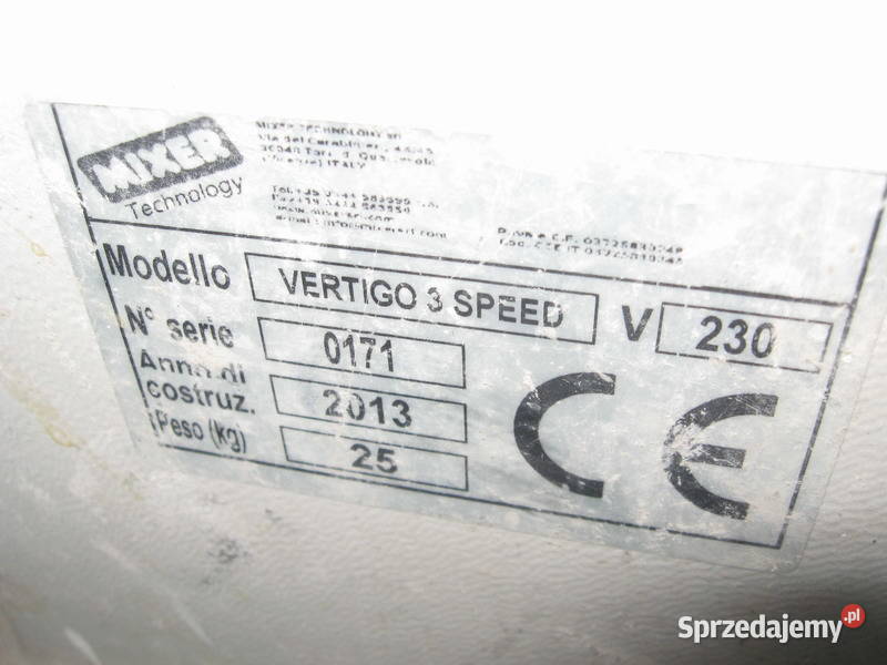 Zacieraczka do tynków Mixer Vertigo 3 speed Rzeszów sprzedam
