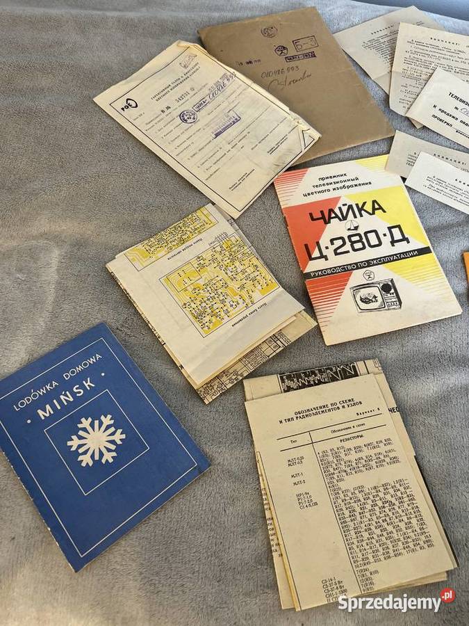 Ulotki instrukcje obsługi z PRLu HIT Jasło