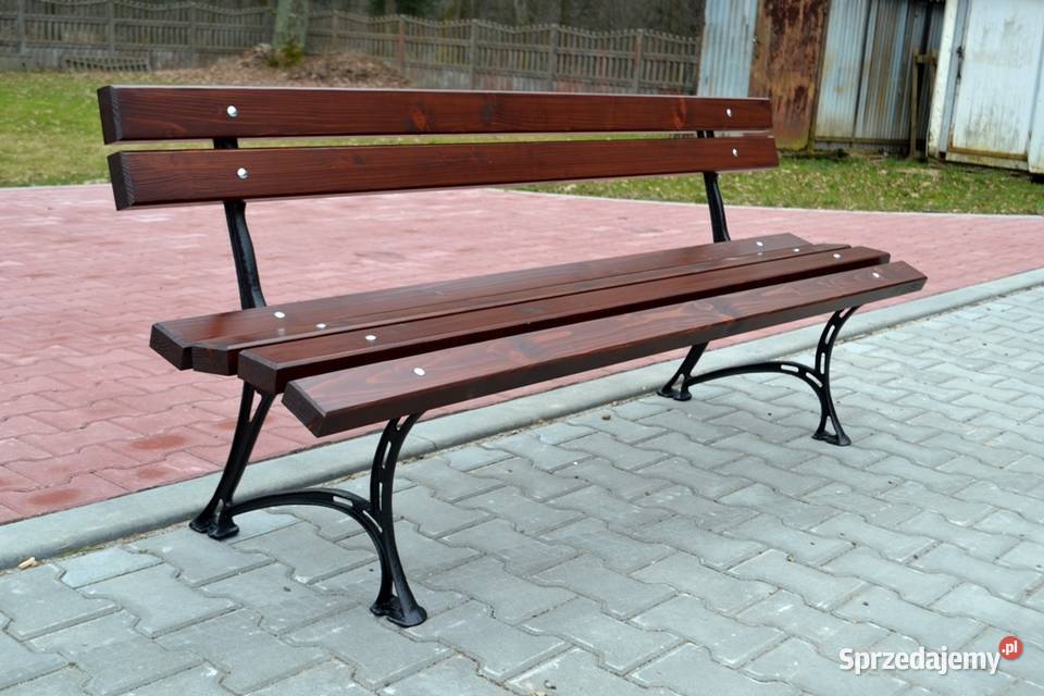 Ławka ogrodowa miejska parkowa żeliwo solidna Warszawa sprzedam