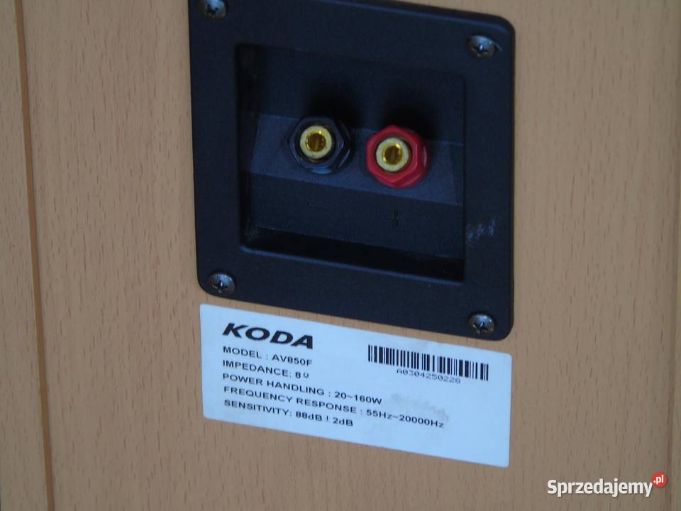 Świetne kolumny audio 2x 160 wat Koda AV859F Jasło
