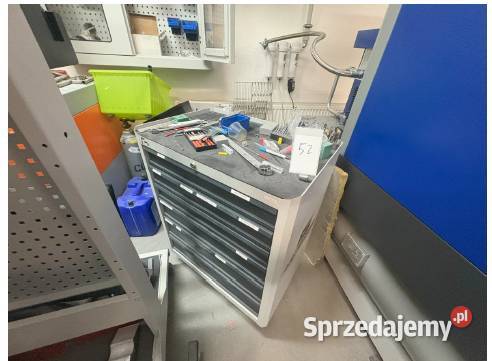 Szafka warsztatowa z narzędziami wiertła frezy Białystok