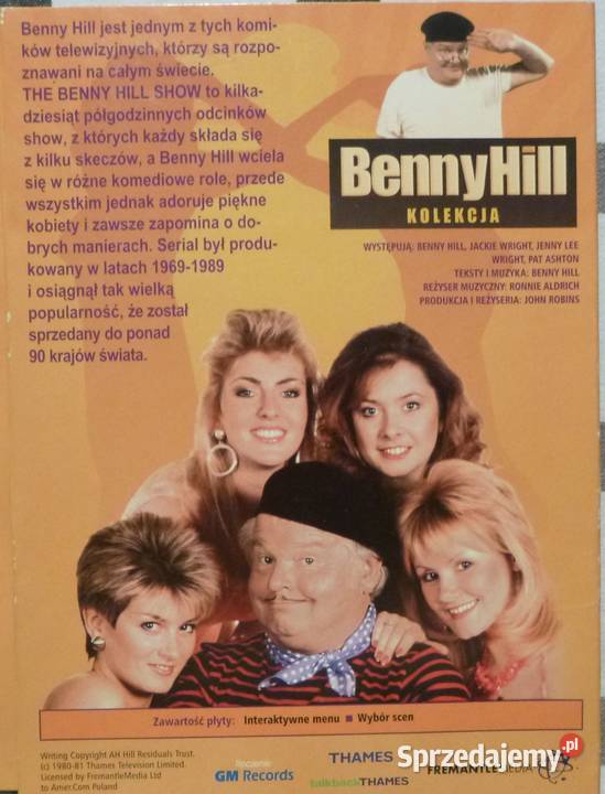 5 x VCD filmy Benny Hill 10 odcinków CD Warszawa sprzedam