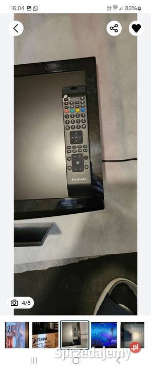 Telewizor Funai 22 cale z DVD i dekoderem DVBT Gliwice