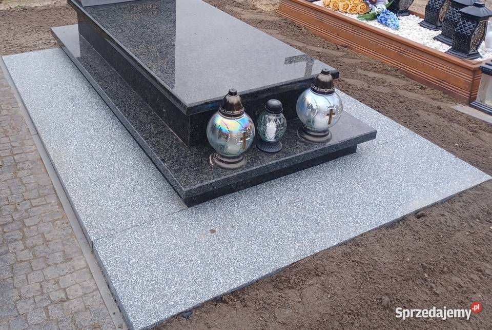 Płyty granitowe na cmentarz granit obrzeża wielkopolskie Ostrów Wielkopolski