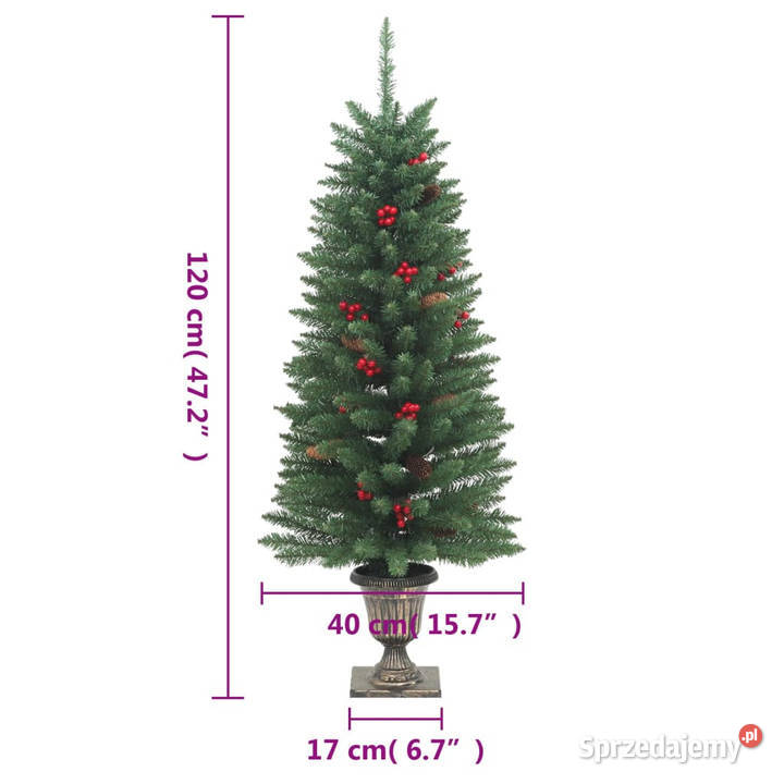 Sztuczne choinki 2 100 LED zielone 120 WM357770 mazowieckie Warszawa