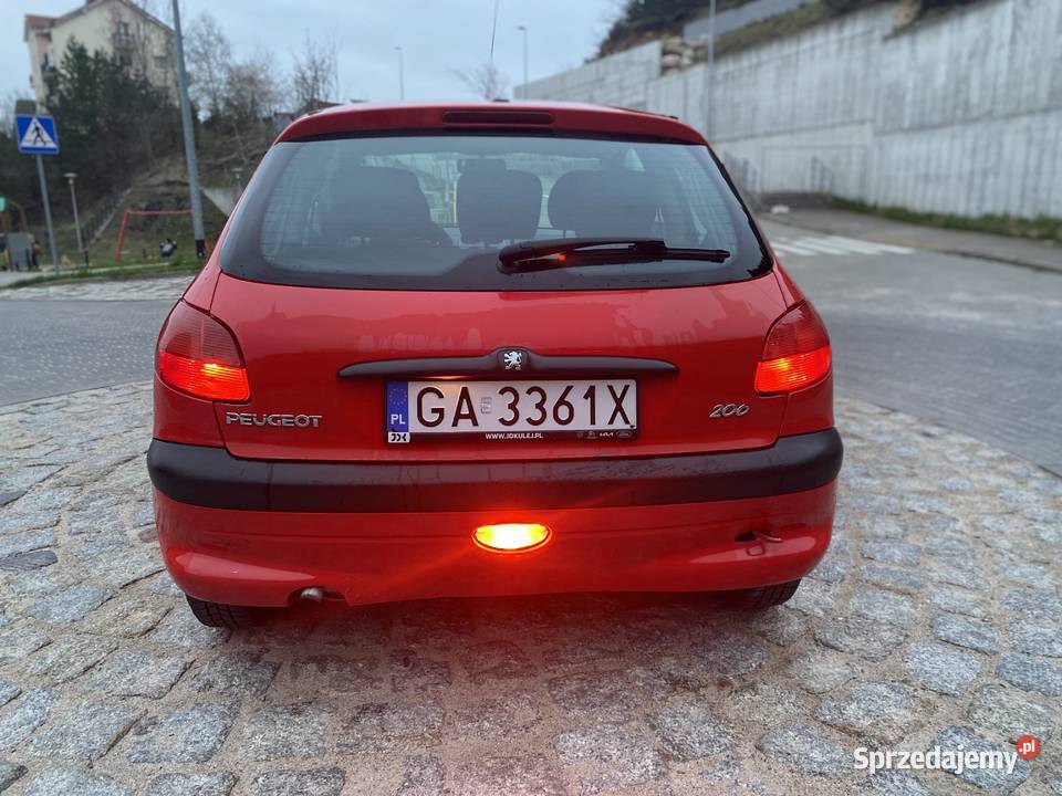 PEUGEOT 206 11 BENZ 60 145000 BELKA TYŁ Gdynia sprzedam