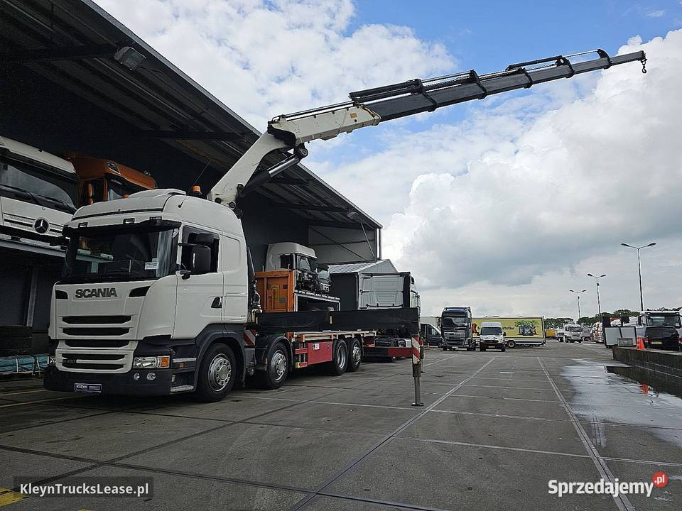 Scania R490 HMF 6020 platforma 8x2 2016 Samochody ciężarowe pomorskie