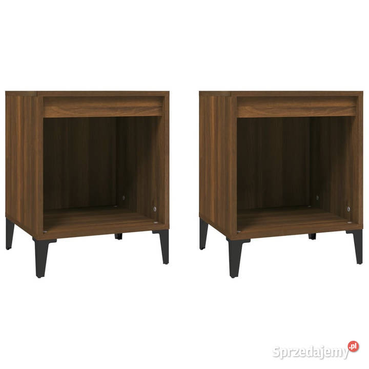 Szafki nocne 2 brązowy dąb 40x35x50 WM821889 Warszawa