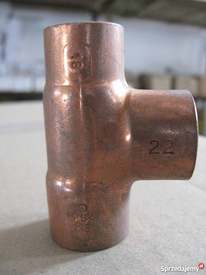 Trójnik Redukcyjny Miedziany 22X22X18 IBP Siedlce